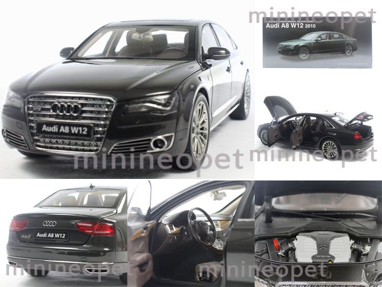 description model 2010 audi a8 w12 1 18 09231gr opening hood doors 