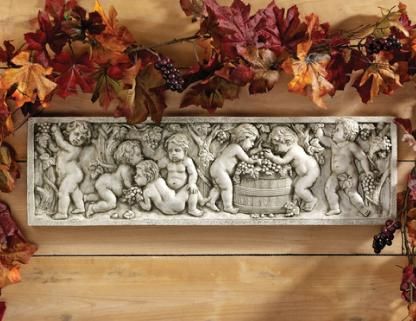 Autumn Wine Harvest Italian Wall Sculpture