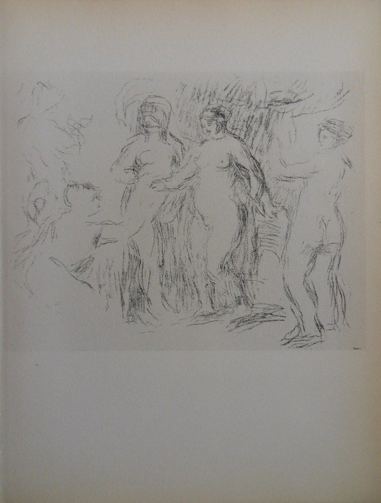 Renoir RARE Lithographie Originale Mourlot 1951