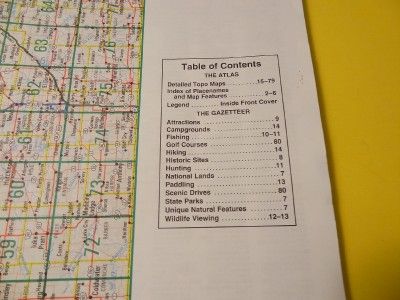 Kansas Atlas & Gazetteer.Topographic Maps of the Entire State with GPS 