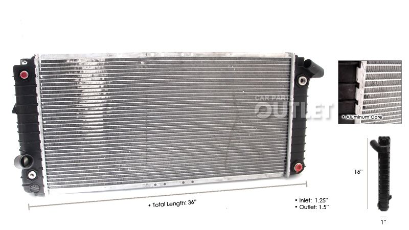   Eldorado 96 99 DeVille 4 6 V8 Radiator 1993 2002 w EOC TOC A T