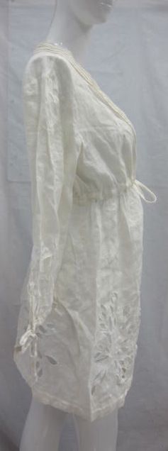 Diane Von Furstenberg Lace Linen Swim Dress Size M