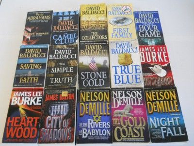   Fiction Suspense Paperback Books David Baldacci Nelson DeMille