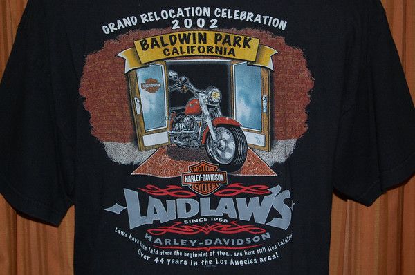 Harley Davidson Laidlaws Baldwin Park T Shirt Mens XL