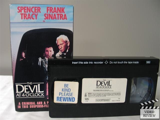 The Devil at 4 OClock VHS Spencer Tracy Frank Sinatra Kerwin Mathews 