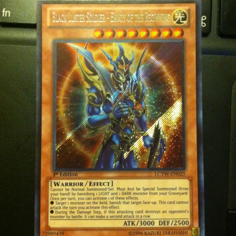 Black Luster Soldier Envoy Of The Beginning Secret Rare LCYW EN025