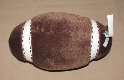 Pottery Barn Kids Brown Plush Football Toy Sound Decor