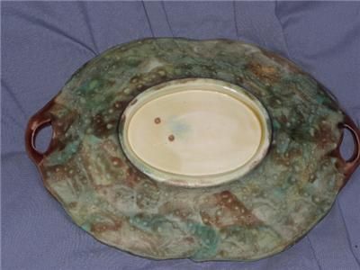 vintage majolica platter 11 1 2