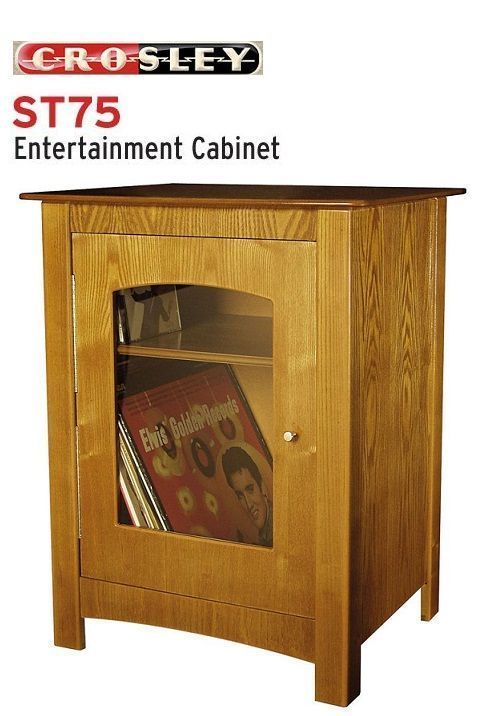 Crosley Bardstown Entertainment Center Stand ST75 OA Oak Finish REBATE 