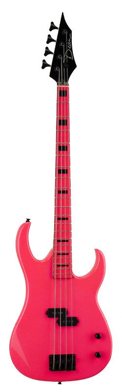 Dean Czone Bass FLP Custom Zone Bass Guitar Basswood Body Flourescent 