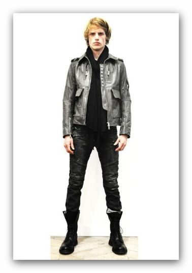 BALMAIN HOMME LEATHER MOTO $6000 Authentic Christophe Decarnin