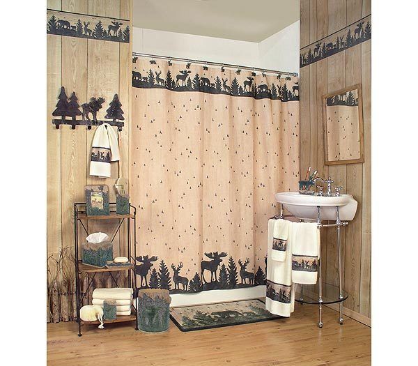 Woodland Silhouettes Lodge Bath Accessories Set 10008