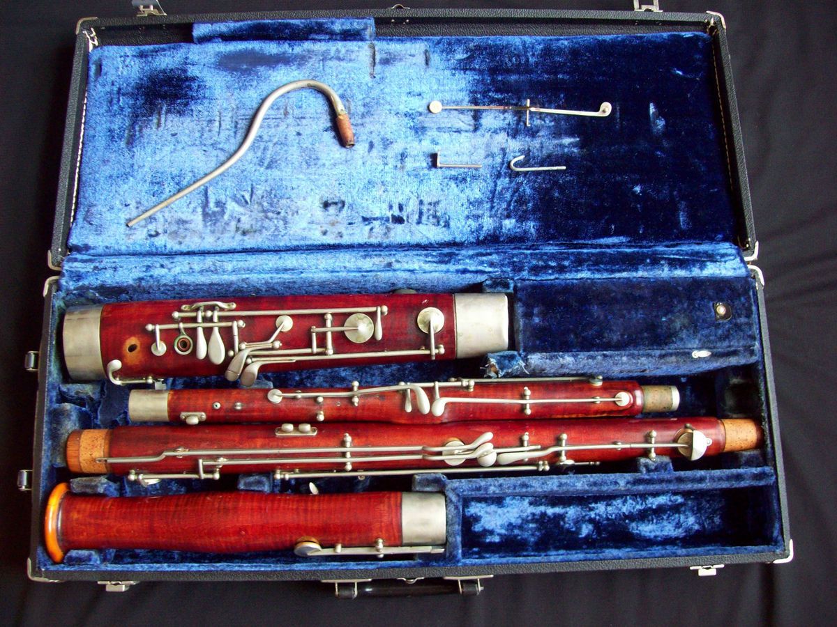 Beautiful Vintage Wood Bassoon Kohlert