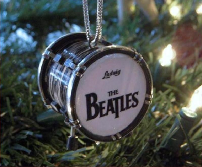    BEATLES BASS DRUM MINI CHRISTMAS DECORATION ORNAMENT FREE S H SALE