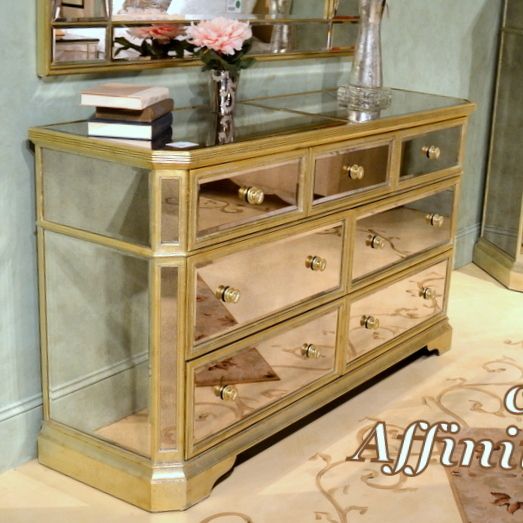    Mirrored Grand Hall Chest Dresser Console 8311 911 Bassett Mirror