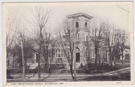 Old PC View of Presbyterian Church Batesville Arkansas