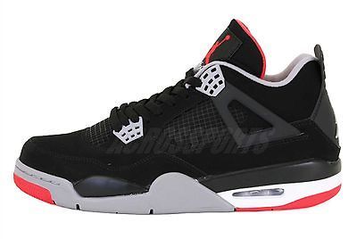   Jordan 4 IV Retro Bred OG Black Cement Grey Fire Red 2012 308497 089