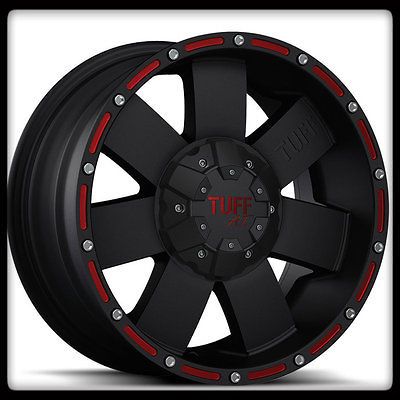 Newly listed 16 X 8 TUFF T02 BLACK RIMS W/ LT235/85/16 TOYO OPEN 