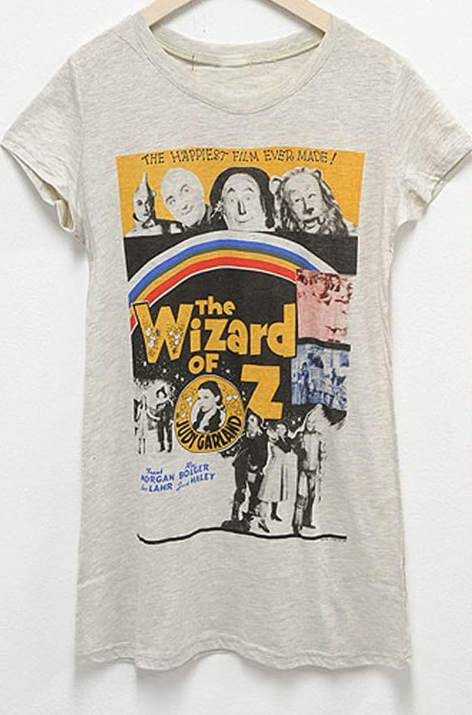 BNWT VINTAGE WIZARD OF OZ ORIGINAL MOVIE POSTER T SHIRT/TOP UK SIZE 