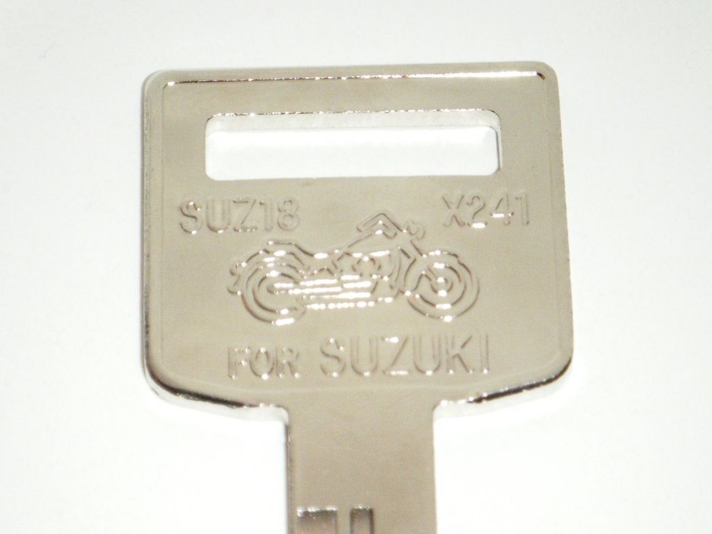 Suzuki Motorcycle Key Blank Bandit B King Boulevard Burgman DR Gladius 