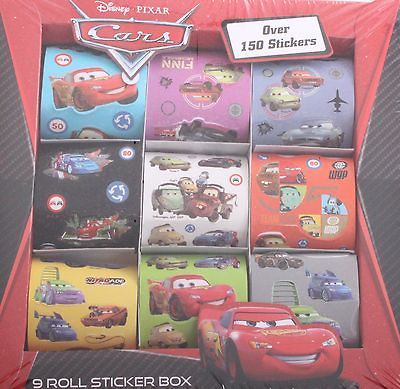 NEW DISNEY PIXAR CARS STICKERS 9 ROLLS OVER 150 COLORFULL SUPER HERO 