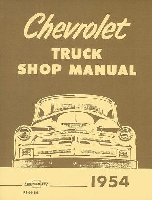 chevrolet 1954 truck shop manual 54 pickup suburban time left