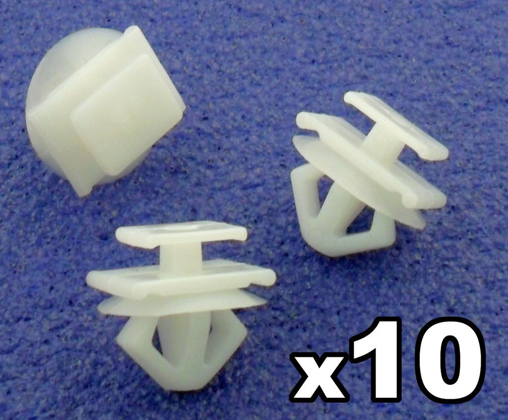 10x Peugeot Plastic Trim Clips  for Bumpers, Grille trims & Door Side 