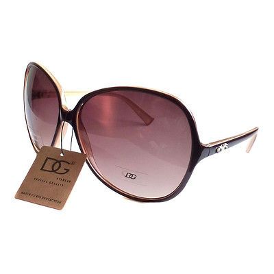 DG EYEWEAR NEW Womens Vintage Aviator Oversized Fashion Shades 