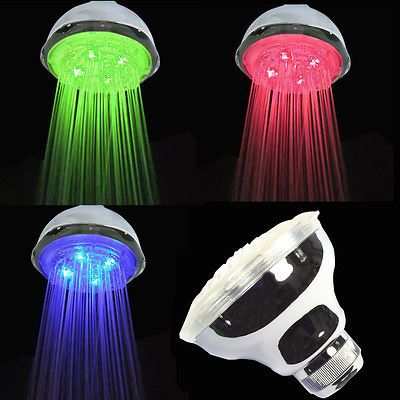 Water Power Temperature Sensor 3 Color Changing LED Light Rainfall 