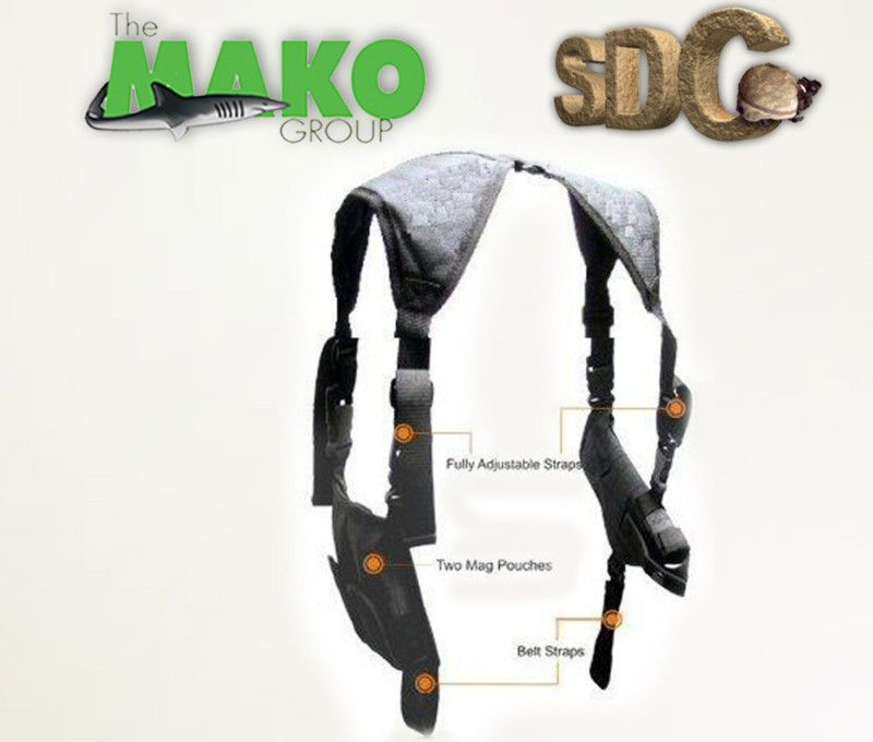 mako gmg tactical shoulder pistol gun holster mag pouch time