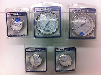 Suzuki Outboard Gauges (By Faria) NEW IN BOX ***FULL SET***