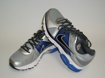 Mens Nike Air Max Moto+ 9 (metallic silver/black/treasure blue/dark 