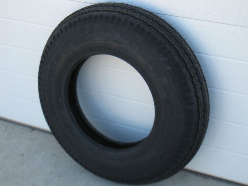 14.5 LT LRF BIAS TRAILER TIRE ON 14.5X6 OPEN CENTER TRAILER WHEEL 