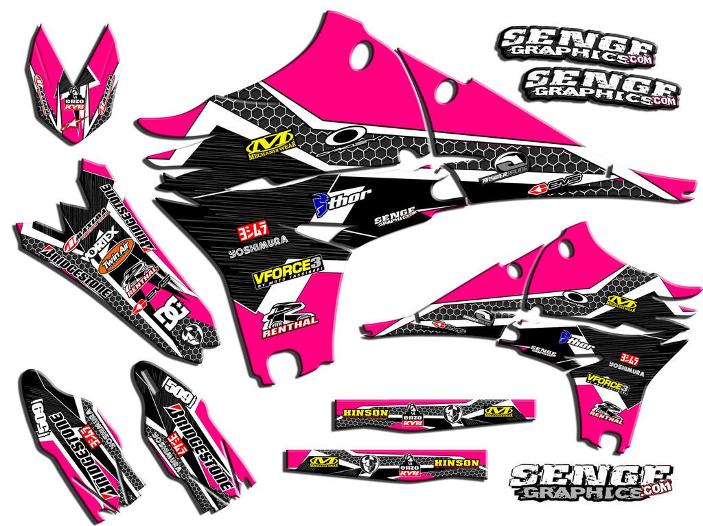 1991 1992 1993 1994 KDX 200 GRAPHICS KAWASAKI KDX200 DECO DECALS 