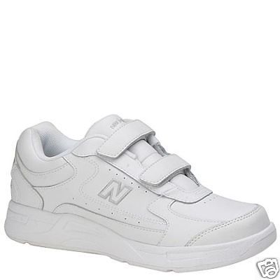 NIB NEW BALANCE WALKING 576 WHITE LEATHER VELCRO WOMENS SIZE 9.5 WIDE 