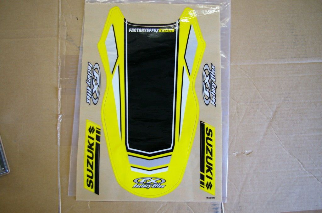 REAR FENDER GRAPHICS SUZUKI RM125 RM250 2001 2008