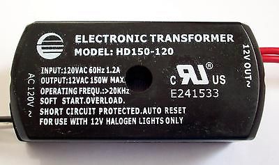 UNITS) 150W ELECTRONIC LOW VOLTAGE HALOGEN TRANSFORMER 120V   12V