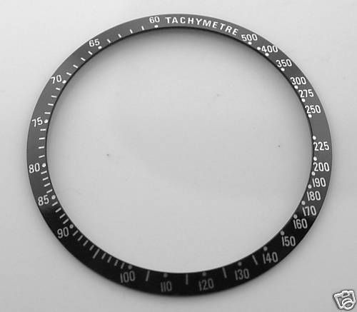 bezel insert for omega speedmaster tachymetre 3513 part time left