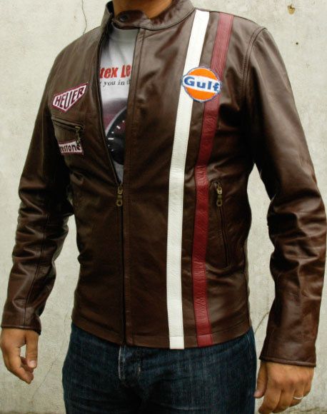 Super Cool Steve McQueen VINTAGE LE MAN Classic BROWN Casual Soft 