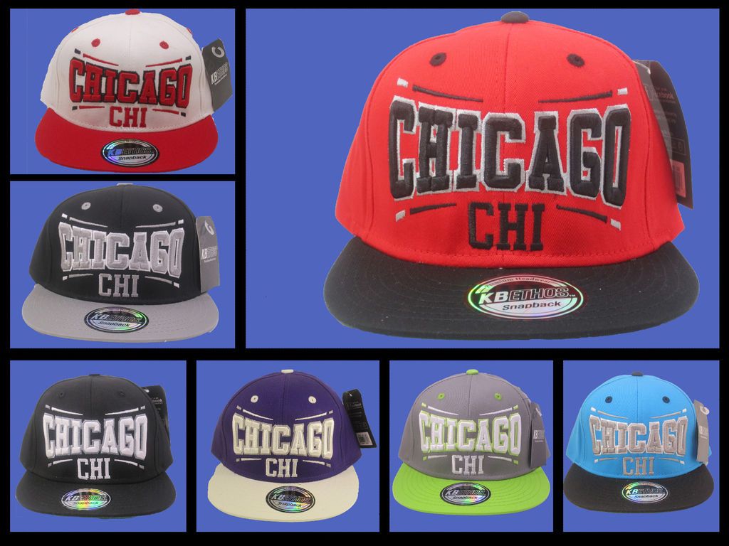 kb ethos men s baseball snapback hat city of chicago