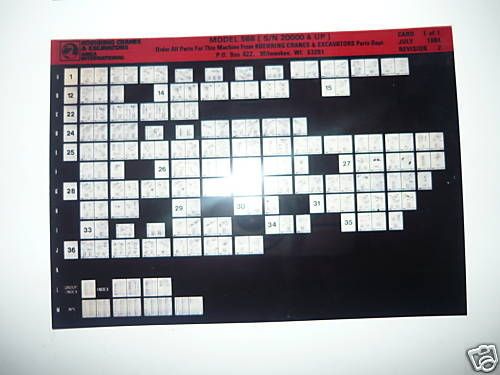 koehring parts manual 566 excavator microfiche  3