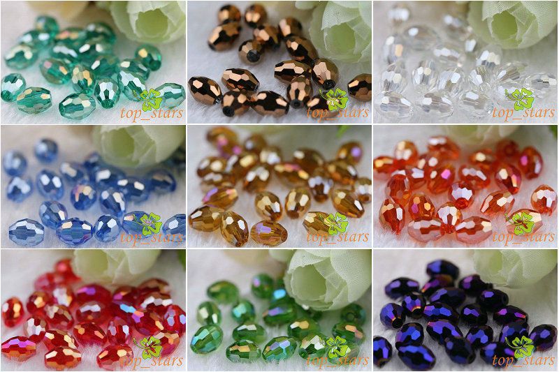 Wholesale 20/50/100pcs Very beautiful oval Swarovski Crystal Beads 8 