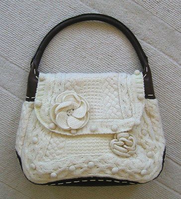 1,735 ALEXANDER MCQUEEN Arran *RARE* Knit HANDBAG BAG * XLarge