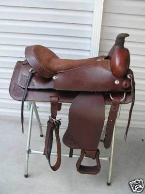 19 Medium Oil Roping Pleasure Trail Western Saddle Horse Tack SO