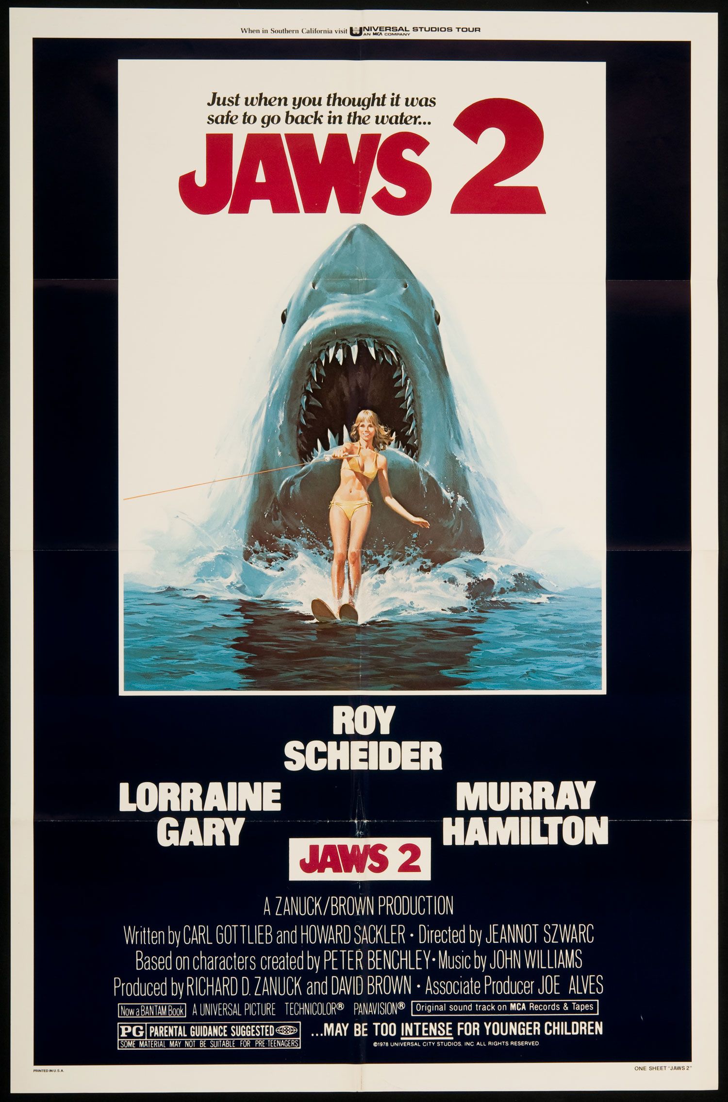 Jaws 2 1978 Original U.S. One Sheet Movie Poster