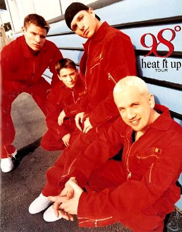 98 degrees 1998 heat it up tour concert program book