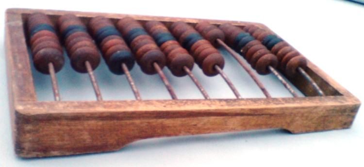 antique wooden abacus