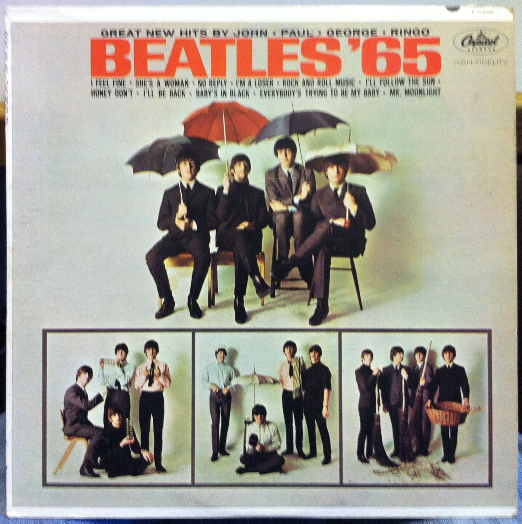 THE BEATLES 65 LP VG T 2228 Vinyl 1965 Record Mono No RIAA #