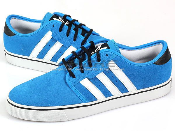 Adidas Originals Seeley Pool White Black Suede Skate 2012 Casual Low 