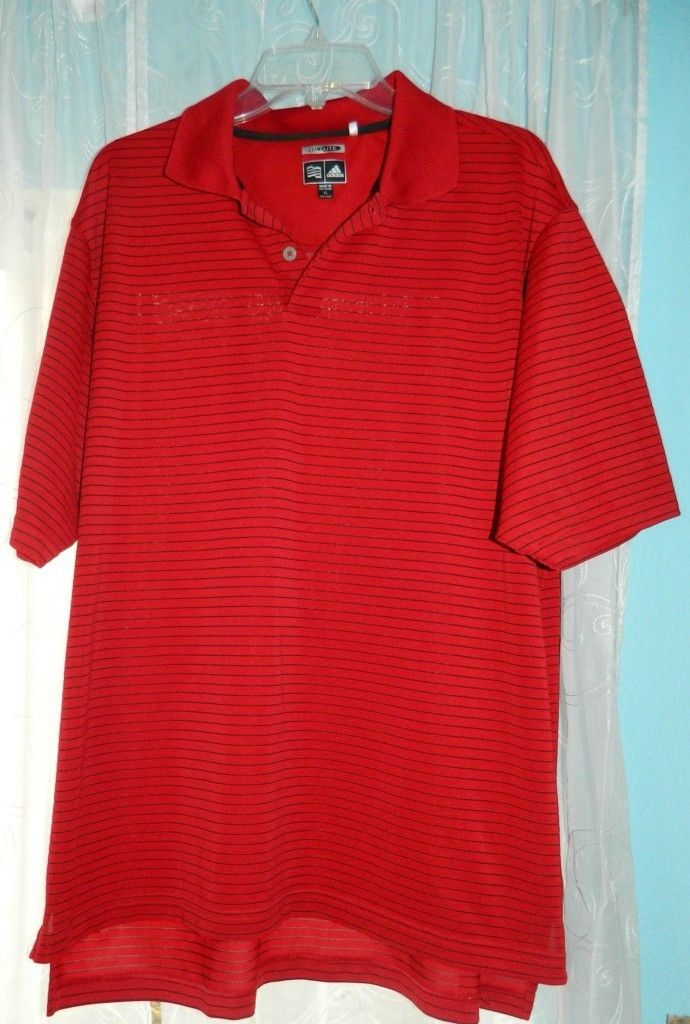 Mens XL Adidas ClimaLite Golf Polo Shirt